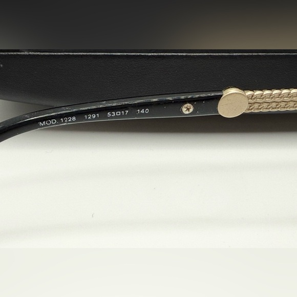 Versace Prescription Glasses VE Mod1228 1291 black/pale gold frames/frame only - Picture 9 of 12